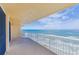 Relaxing balcony with breathtaking ocean views and white railings at 3145 S Atlantic Ave # 804, Daytona Beach Shores, FL 32118