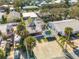 Aerial view of the home and surrounding area at 321 Jessamine Ave, New Smyrna Beach, FL 32169