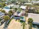 Aerial view showing home's location near beach and town at 321 Jessamine Ave, New Smyrna Beach, FL 32169