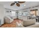 Bright living room with tiled floors and comfortable seating at 321 Jessamine Ave, New Smyrna Beach, FL 32169