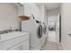 Convenient laundry room with washer, dryer, and utility sink at 3309 Modena Way, New Smyrna Beach, FL 32168