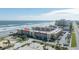 Aerial view of beachfront condo, showing location and surrounding area at 3801 S Atlantic Ave # 304, New Smyrna Beach, FL 32169