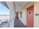 Ocean view from hallway leading to condo unit at 3801 S Atlantic Ave # 304, New Smyrna Beach, FL 32169