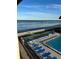 Stunning oceanfront view with pool and patio area at 3801 S Atlantic Ave # 304, New Smyrna Beach, FL 32169