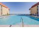 Inviting swimming pool with ocean views at 3801 S Atlantic Ave # 304, New Smyrna Beach, FL 32169