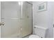 Clean bathroom with a shower/tub combo and toilet at 4139 S Atlantic Ave # A307, New Smyrna Beach, FL 32169