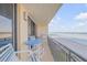 Spacious balcony boasting stunning ocean and beach views at 4139 S Atlantic Ave # A307, New Smyrna Beach, FL 32169