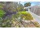 Large backyard with grassy area and trees at 4367 S Peninsula Dr, Ponce Inlet, FL 32127