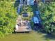 Private dock with seating and ladder, overlooking calm water at 4514 Saxon Dr, New Smyrna Beach, FL 32169