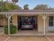 One-car garage with storage and classic car at 4514 Saxon Dr, New Smyrna Beach, FL 32169