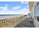 Deck overlooking the beach with ocean view at 4628 Harbour Village Blvd # 2206, Ponce Inlet, FL 32127