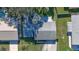 Overhead view of house showing gray roof, yard, and driveway at 752 Tarry Town Trl, Port Orange, FL 32127