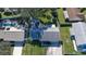 Top-down view of a single story house with a gray roof and yard at 752 Tarry Town Trl, Port Orange, FL 32127