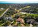 Aerial view showing home's location on a golf course at 803 Silk Oak Ct, New Smyrna Beach, FL 32168