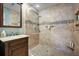 Large walk-in shower with tile surround at 803 Silk Oak Ct, New Smyrna Beach, FL 32168