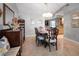 Elegant dining room with a large table and chairs, perfect for entertaining at 803 Silk Oak Ct, New Smyrna Beach, FL 32168