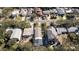 Aerial view showing house with pool and surrounding neighborhood at 826 E 12Th Ave, New Smyrna Beach, FL 32169