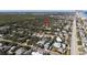 Aerial view showcasing home's proximity to beach and amenities at 826 E 12Th Ave, New Smyrna Beach, FL 32169