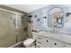 Spa-like bathroom with marble vanity and walk-in shower at 1 Oceans West Blvd # 5A3, Daytona Beach, FL 32118