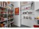 Well-organized pantry with ample shelving for storage at 12 Foster Dr, Daytona Beach, FL 32118