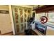 Home gym with stationary bike and decorative doors at 1202 12Th St, Edgewater, FL 32132