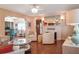 Living room with fireplace and hardwood floors at 1207 Magnolia St, New Smyrna Beach, FL 32168