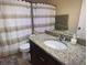 Clean bathroom with granite countertop, shower, and updated fixtures at 126 Vista Verdi Cir # 204, Lake Mary, FL 32746