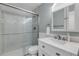 Clean bathroom with walk-in shower and modern vanity at 142 Jean Francis Ln, Port Orange, FL 32127