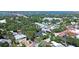 Aerial view of the property and its surroundings at 221 Columbus Ave, New Smyrna Beach, FL 32169