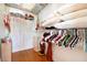 Spacious closet with shelving and hanging rods at 221 Columbus Ave, New Smyrna Beach, FL 32169