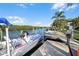 Spacious dock with boat and water access at 236 Quay Assisi, New Smyrna Beach, FL 32169