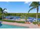 Private dock with boat lift and ample space for relaxing at 236 Quay Assisi, New Smyrna Beach, FL 32169