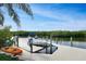 Private boat dock with kayak and open water access at 236 Quay Assisi, New Smyrna Beach, FL 32169