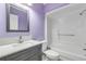 Updated bathroom with a vanity and bathtub at 28 Lake Fairgreen Cir, New Smyrna Beach, FL 32168