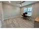 Bright home office with large window and built-in workspace at 2870 Isles Way, New Smyrna Beach, FL 32168