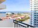 Panoramic city and ocean views from balcony at 2947 S Atlantic Ave # 1105, Daytona Beach Shores, FL 32118