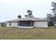 House exterior showcasing a screened porch and backyard at 3020 Kumquat Dr, Edgewater, FL 32141