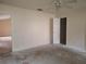 Empty bedroom with ceiling fan and walk-in closet at 3020 Kumquat Dr, Edgewater, FL 32141