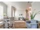 Elegant living room featuring hardwood floors and a dining area at 3069 Isles Way, New Smyrna Beach, FL 32168