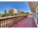 Deck overlooking the street and ocean at 3726 S Atlantic Ave, New Smyrna Beach, FL 32169