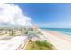 Aerial view of ocean, beach, and buildings at 3851 S Atlantic Ave # 701, Daytona Beach Shores, FL 32118