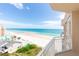 Balcony view of the ocean, beach, and neighboring buildings at 3851 S Atlantic Ave # 701, Daytona Beach Shores, FL 32118