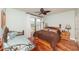 Bedroom with a king-size bed and stunning ocean view at 3851 S Atlantic Ave # 701, Daytona Beach Shores, FL 32118