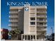 Kingston Tower building exterior, featuring multiple stories and ocean views at 3851 S Atlantic Ave # 701, Daytona Beach Shores, FL 32118