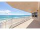 Relaxing ocean view from a private balcony with white railings at 3851 S Atlantic Ave # 701, Daytona Beach Shores, FL 32118