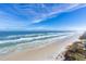 Aerial view of coastline with beach and ocean at 3855 S Atlantic Ave # 1105, Daytona Beach Shores, FL 32118