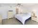 Bedroom with dresser and ocean view at 3855 S Atlantic Ave # 1105, Daytona Beach Shores, FL 32118