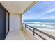 Balcony with sliding doors and ocean view at 3855 S Atlantic Ave # 1105, Daytona Beach Shores, FL 32118