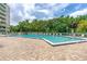 Inviting community pool with ample deck space for lounging at 4 Oceans West Blvd # 502B, Daytona Beach, FL 32118