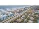 Aerial View of community, beach, and coastline at 4150 S Atlantic Ave # 112C, New Smyrna Beach, FL 32169